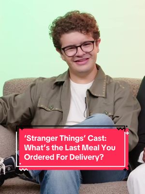 Looking for fine cuisine in London? #FinnWolfhard has you covered. Watch the full episode of #ScreenTime with the #StrangerThings cast at the link in bio. #CalebMcLaughlin #GatenMatarazzo 