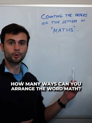 Instead of listing combinations, use factorials!