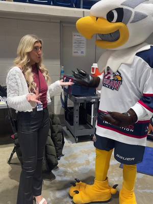 Sammy’s a big fan of GAME DAYS!!!!  📍Dow Event Center  7:05 PM #saginawspirit #sammyspirit #gameday #ohlhockey #mascot 