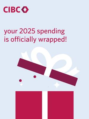 From guilty pleasures to giving back, Canadians made every dollar tell a story in 2025. Ready to do it all again next year? ❤️ #CIBCWrapped