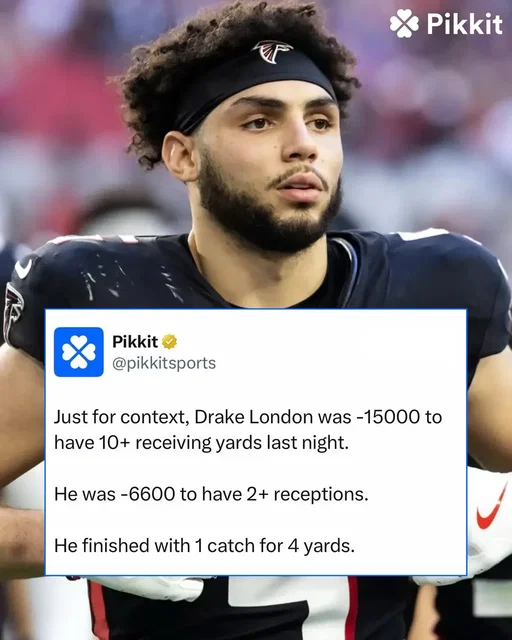 Drake London had 1 catch for 4 yards 😳 #nfl #atlantafalcons #falcons #mondaynightfootball 