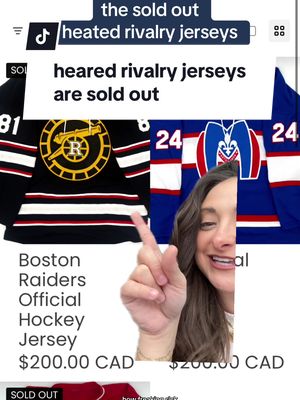 official heated rivalry jerseys are sold out! #heatedrivalry #ilyarozanov #shanehollander #BookTok #heatedrivalryseries 