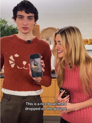 Finn Wolfhard and Natalia Dyer showed us the last food photos they took on their phone 👀  Watch their Pizza Interview at the link in bio! #finnwolfhard #nataliadyer #strangerthings5 @Finn Wolfhard 