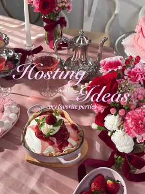 Dinner party and hosting ideas for every month for your 2026! I’ve hosted so many different parties this year - from my favorite French butter party to themed dinner parties to paint-n-sips and apartment coffee shops.  Here is a round up of my favorite parties to get you inspired to host more in the New Year! 💕 Monthly Dinner Party / Hosting Checklist 🎀 January — Vision Board Day Manifesting the year ahead with scissors, glue, candles, and big dreams. February — Galentine’s Day or Lunar New Year My favorite month: love, friendship, and a lot of pink!  March — Paint n Sip Paint, pour, and letting yourself be a bit creative in the spring. April — Spring Picnic Blankets, fresh air, and the soft return of color. May — Farmer’s Market Dinner Party What’s in season decides the menu. June — French Butter Party Good bread, better butter, no notes. July — Matcha Apartment Café Turning my kitchen into a tiny green tea refuge. August — Lemon Dinner Party Bright, sunny, and unapologetically zesty. September — Peach Café Peak peach season, served slow and sweet. October — Coven Dinner Party Moody candles, dark flavors, and a little ritual energy. November — Friendsgiving / Fall Apartment Coffeeshop Warm plates, shared gratitude, and endless refills. December — Friendsmas / Cookie Swap Sugar, nostalgia, and sending everyone home with treats. #hosting #dinnerparty #homecafe #baking