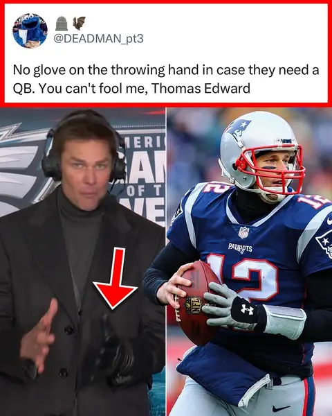 Tom Brady is so used to wearing one glove from his playing days 🤣 (h/t DEADMAN_pt3/X, iiM_KOBE/X, silverindow/X) #nfl #nfltiktok #tombrady #nflfootball #fyp 
