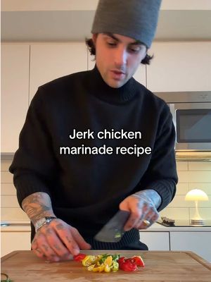 How I make Jerk Chicken Marinade for a 1 pot coconut jerk chicken and rice dish in the winter!