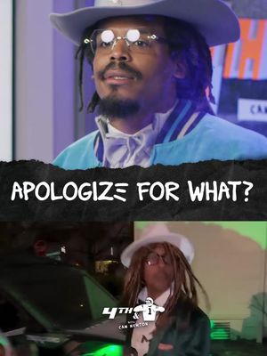 @Cam Newton destroys Gillie’s apology demand 😂😂