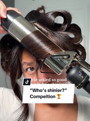 We can all agree my hair won, right? #hair #shinyhair #hairtok #hairinspo 
