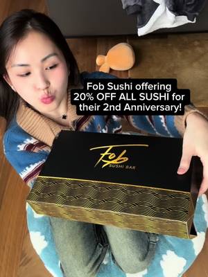 Fob Sushi is offering 20% off all sushi from Jan 1-15 for their 2 year anniversary!  #seattlefood #seattlesushi 