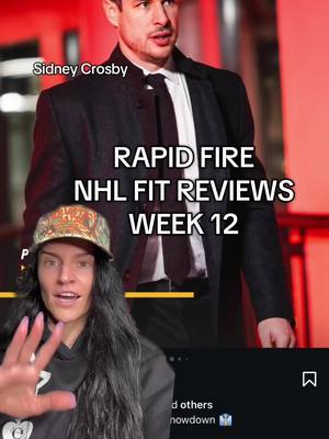 A short week but plenty of fits!!! RAPID FIRE NHL FIT REVIEWS WEEK 12 ❤️‍🔥🏒 #NHL #hockey #hockeyplayer #fashion #hockeyfan  