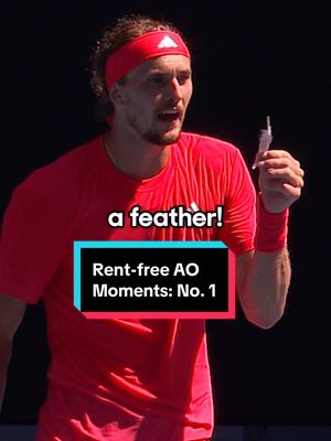 Rent-free AO Moments: No. 1 Zverev vs the Feather on the Court, a short story 🪶