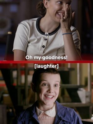 We ❤️ every version of Millie. Head to Tudum.com to watch her and the original cast of Stranger Things revisit their very first on-set interviews.