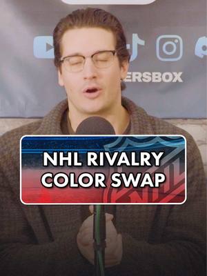 NHL HEATED RIVALRY COLOR SWAPS! #hockey #NHL #nhlhockey 