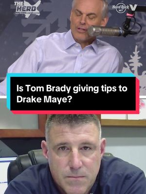 Is Brady giving tips to Drake Maye? #NFL #sports #football 
