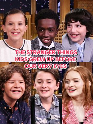 The @Stranger Things kids grew up before our very eyes 🥹 #StrangerThingsOnFallon #StrangerThings #MillieBobbyBrown #FinnWolfhard #NoahSchnapp 