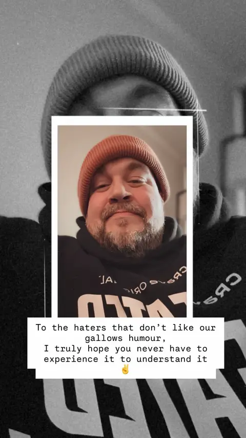 Real quick: to the folks that don’t like our gallows humour - I truly hope you never have to experience it to understand it.  until then, get off my fucking lawn ✌️