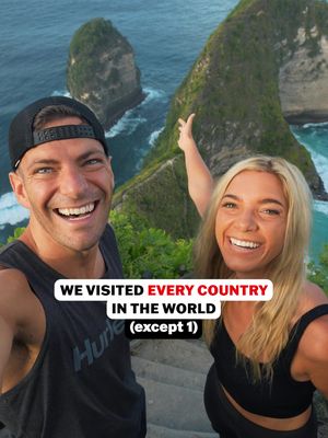 Share this video with someone who loves traveling! We are just one country away from our LAST COUNTRY on our trip to visit every country in the world!! 💫There have been lots of ups and downs on our journey the past 8 years to visit all 50 states and now almost every country. We plan to visit our final country in 2026 and it's hard to believe we are this close to accomplishing a dream we weren't sure could ever happen! Sooo grateful for all the people we've met along the way who have been such a blessing to us, and for all of you following along with our trip! __________________________ Want to travel more? We got you! We're an American travel couple on a mission to visit every country. We have traveled full-time for 8 years. Follow for the best destinations to visit and tips to help you travel more! #travel #travelcouple #everycountry #adventuretravel #couplestravel #travelcouples #traveltips
