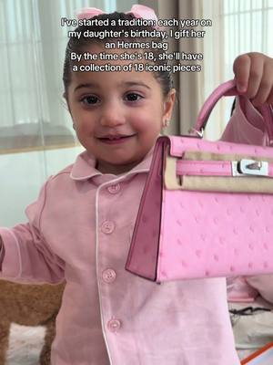 Why does this feel more meaningful than toys #birthdaygirl #hermes #minikelly #girlmom #babygirl 