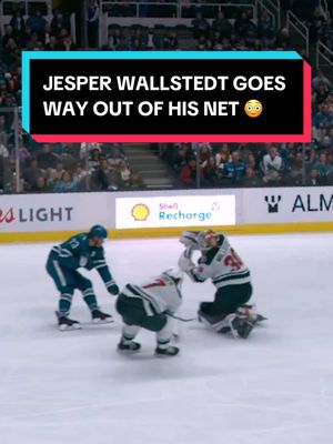 well that’s one way to do it 🫢 #NHL #JesperWallstedt #MinnesotaWild #hockey #sports 