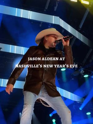 Music City knows this voice! 🎶✨ @Jason Aldean brought the hits and had the crowd singing along at #NashvilleNYE! #Nashville #MusicCity #fyp #explore 