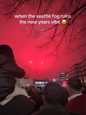 happy new year from seattle 😂 2026!! let’s try again next year lmao #newyear #seattle #fog #2026 