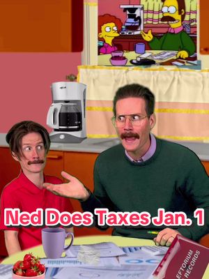January 1st productivity king #simpsons #nedflanders #newyear #taxes 
