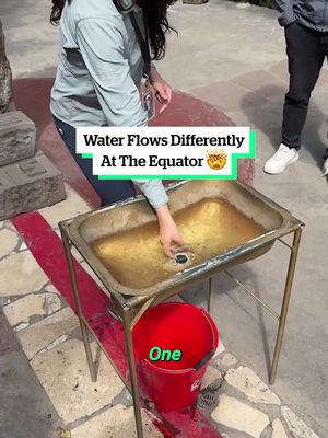 Water Flows Differently At The Equator 🤯