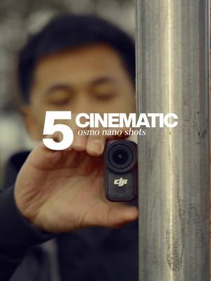 5 cinematic shots you can get with the DJI Osmo Nano. Simple moves, clean visuals, and a lightweight setup that levels up your videos. If you’re trying to get smoother shots without a big rig, this is one of the easiest tools to start with. #dji #djiosmonano #osmonano #filmmakingtips #cinematicshots     