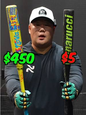 $5 Bat vs $450 Bat #baseball #bat #fypシ 