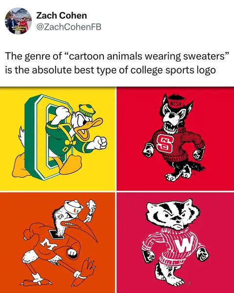 I’ll say it: Otto the Orange deserves more respect 🍊 (via ZachCohenFB/X) #foryoupage #CollegeFootball #football #logos #mascots 