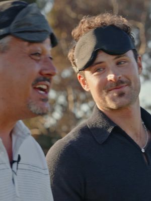 Blindfolded Golf ⛳️ We invented a new sport and you need to try it asap.  #golf #challenge 