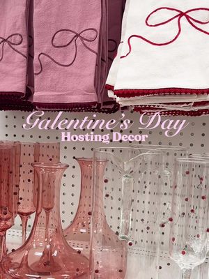 Galentine’s Day is almost here!!! Aka my Super Bowl 💕🎀 I already spotted some super cute dinner party hosting decor at @target  Everything is on my ShopMy #galentines #galentinesday #hosting #valentines