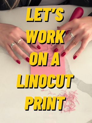 stay tuned for the final result 🤗 #linocutprint #blockprint #blockprinting 