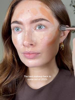 Mixing the Rhode toner + REFY cream bronzer >> #grwm #makeup #makeuphacks 