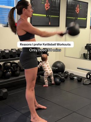 We start Monday, January 5th. You in?  Get started at the 🔗 ïn my bį0 #workoutsforwomen #kettlebellworkout #fitmom #kettlebellswings #athomeworkout 
