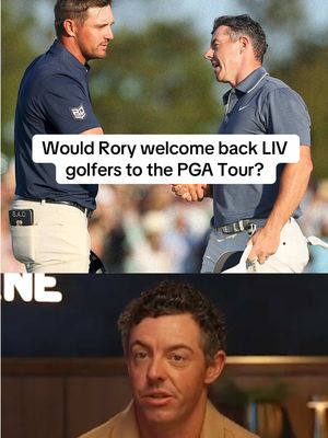 Rory McIlroy says he’d welcome back LIV golfers to the PGA Tour. “I think they’ve already paid their consequence … if it made the overall Tour stronger to have Bryson DeChambeau back and whoever else, I would be okay with it.”  (via @The Overlap)