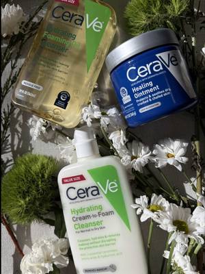 got all my @CeraVe empties restocked in the jumbo sizes on Amazon so I can actually be consistent with my routine this year (wanna be accountability partners? 😅) these were my most used products 👇🏼 what are you restocking or trying in 2026? - Hydrating Foam Oil Cleanser: transforms from an oil to a soft lathering foam to gently and effectively cleanse the skin’s surface and remove makeup and heavy spf without leaving the skin tight or dry - Hydrating Cream-to-Foam Cleanser: begins as a cream before transforming to a soft foam when you lather it on; great for normal to dry skin, and sensitive-skin safe - Healing Ointment: my absolute favorite CeraVe product. Light enough to melt into the skin seamlessly while forming a physical barrier for up to 8 hours to help protect skin from further irritation, injury, or exposure, all while helping to restore the skin’s natural moisture barrier #ceravepartner #dermatologist #skincareempties #2026resolutions #skincarerestock