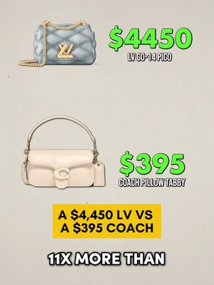 A $4,450 LV vs a $395 Coach. The construction was nearly identical — but the feeling, the branding, and the perception weren’t. This will change how you shop. #LuxuryDissected #LuxuryTok #FashionTok #LouisVuitton #CoachBags #LuxuryReview #PriceVsQuality #Tanner Leatherstein