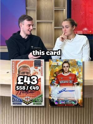 Can Georgia Stanway Guess HIGHER or LOWER on Football Card Prices!? ⚽️ #football #Soccer #footballcards #georgiastanway @Topps_UK #topps 