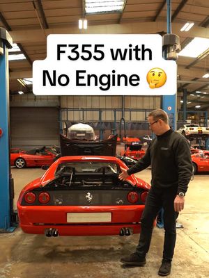 A F355 without an engine? Not for long.  #kenthighperformancecars #ferrari #supercars 