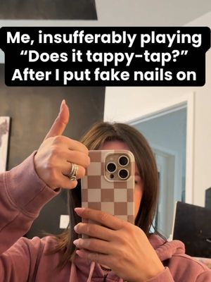 2 things happen after I glue on some nails. 1) I get an attitude 2) I can’t. Stop. Tappy. Tapping.  #fakenails  #longnailsproblems #millennialmom #asmrnails #CapCut 