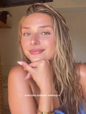 everyday summer makeup :) #makeup #summermakeup #glowymakeup #everydaymakeup #beachmakeup   Supergoop - tint  Nars creamy concealer  Fenty bronzer  Morphe bronzer pen  Morphe blush  Charlotte tilbury powder  Chanel highlighter  Nars summer palette  Morphe brow gel  Morphe eyeshadow palette  L’Oréal mascara  Morphe lip liner - shade  Benetint 
