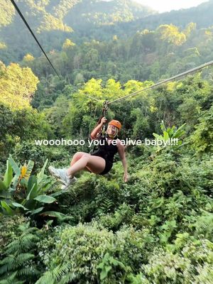 Starting 2026 by flying off the highest zipline in Asia. #thailand #chiangmai #chiangmaithailand 