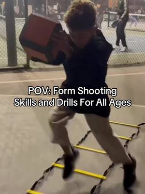 The perfect drill to help young athletes improve their cardio, footwork and form shooting! #basketballtraining #basketballworkout #basketballshooting #formshoothing #shootingform 