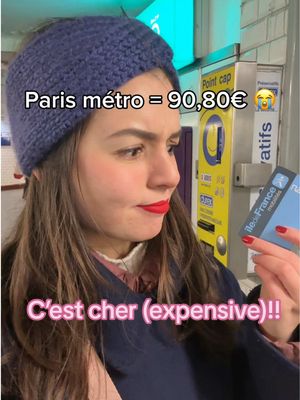 Wow.. 90€ for the Paris metro! 😳💸 C’est cher (expensive) ! But I’ve heard other cities are even worse like London or NYC 😅 No wonder Parisians walk everywhere, on marche beaucoup (we walk a lot) 🚶‍♀️🚶‍♂️ Who else is getting their daily cardio for free? Tag a friend who can relate! 💞 #ParisLife #ParisMetro #WalkingInParis #ParisHumor