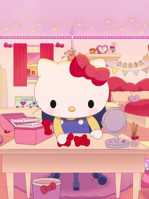 New year reset with Hello Kitty🪞🎀 #asmr #hellokitty #CleanTok 