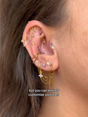 this stack from @Ericajewelsofficial 🤭 save 25% with code alice25 #earstyling #earcuration #piercingtok #piercinglovers #earrings 