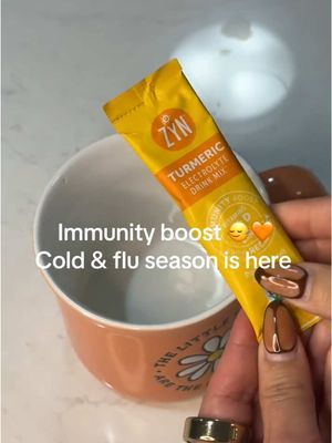 Repost by @therosyway  Cold and flu season is here, @Drink ZYN Turmeric Wellness is must have this season! #drinkzyn you’ll thank me later 🤏🏻🧡