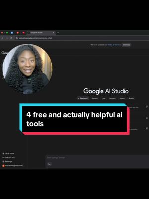 Here are 4 Google AI Studio features that are free and I feel like actually useful! If you’re a beginner to AI or just want to learn more about what Google AI Studio can do, this video is for you #googleaistudio #googleai #googleaigemini #ai #aitools 