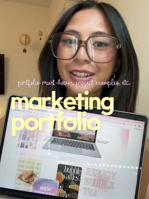 EVERYTHING you need to include in your marketing portfolio (without past internship experience!) 👩🏻‍💻⭐️ stay for part 2 - how to make a hot girl marketing portfolio 🤭  #elfbeautyintern #college #internship #marketing #marketingportfolio 
